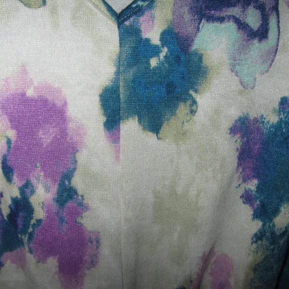NEW 2X Plus Size Daily Thread Watercolor Sweater Womens top - Picture 3 of 3